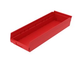 BIN SHELF BIN 23-5/8 X 8-3/8 X 4 RED