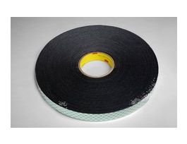 3M™ Double Coated Urethane Foam Tape 4052, Black, Variable Width x 72 yd, 31 mil