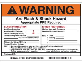 CHLORINATED SOLVENTS Labels, Red on Yellow, 3" H x 7" W x 0.006" D