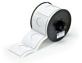 B30 Series Raised Profile Push Button Labels 2.4 in H x 2.4 in W White 145/RL