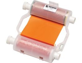 B30 Series R10000 Printer Ribbon, Roll of 200', Orange, 4.33" W