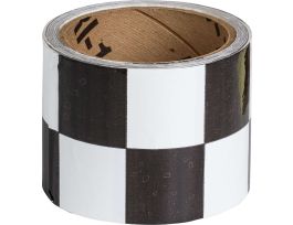 Marking Tape Roll - High Performance  Vinyl, Checkered, Black on Yellow, 3" x 18 yd