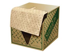 Recycled Oil-Only Natural Lightweight Pad, 16" x 18", 200/Case