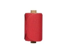 3M™ Red Abrasive PSA Disc, 01608, 5 in, P120, 100 discs per roll, 6 rolls per case