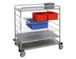 OPEN CASE CART WIRE SHELF