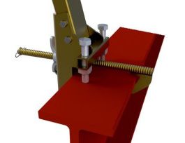 3M™ DBI-SALA® Temporary I-Beam Horizontal Lifeline Stanchion Base 7400052, Fits 6 - 12 in Flange Up To 2.25 in Thick