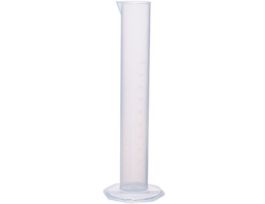 Plastic Graduated Cylinder, Translucent PP, 100 mL, 10/pk