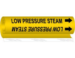 Low Pressure Steam Pipe Marker, 26" H x 12" W, Fits Pipes 2.5" Dia. Thru 7.875" Dia.