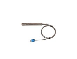 Type-T Comp Surface Probe 4.5" L Mini-Connector, Exposed 5ft Fiberglass / SS Cable