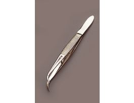 CURVED FORCEPS MED PT.PLATED 115 MM