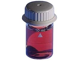 Sample Cell, Glass, 16 mm with Lid, 10/Pk