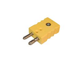 Thermocouple Connector, Standard, Type-K, Male Plug; 1/ea
