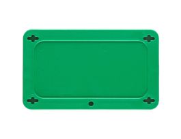 Blank Valve Tags Plastic 2.2 in H x 3.7 in W Green
