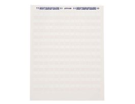 LaserTab Self-Lam Polyester Lbls 3.167 in H x 1.875 in W White, Clear 84/PK