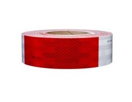 3M™ Diamond Grade™ Conspicuity Markings 983-326, Red/White, DOT, 1.5 in x 12 in, 100/Pack