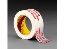 Scotch® Printed Message Box Sealing Tape 3775, White, 48 mm x 100 m, 36/Case