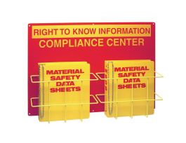 Double Right-To-Know Compliance Center With SDS Binders