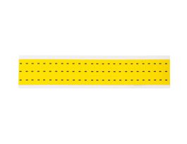 Repositionable Vinyl 0.375 in Black on Yellow, Letters - Card of 78 Labels