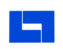 ToughStripe® Floor Marking Tape L-Shaped Corner Marks -  Polyester, Solid Color, Blue, 4" x 10"