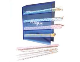 Acrylic Pipette Organizing Rack; Blue