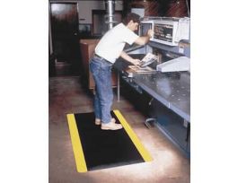 Corrugated Safety Mat, 24" x 36", solid black