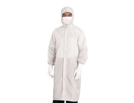 FROCK ZIPPER/SNAP WH POLY 5XL