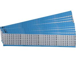 Letters and Numbers Wire Markers Aluminum Foil Legend: 1 to 10, 750 Total