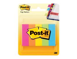 Post-it® Page Markers 670-5AF, 0.5 in x 1.75 in (12,7 mm x 44,4 mm)