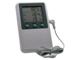 THERMOMETER TIME-DATE STAMP ALARM