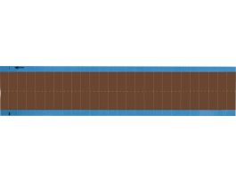 NEMA Wire Marker Repositionable Vinyl Cloth 0.75in H x 0.25in W Brown PK/25 Crds