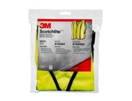 3M™ Reflective Vest Short Sleeve Construction Safety Vest– Class 3, 94900H1-DC, Yellow, 5/case