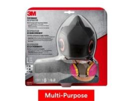 3M™ Multi-Purpose Reusable Respirator 63023H1-DC, OV/AG/P100, Large, 1-Facepiece and 1-Pair of 60923 Cartridges/Filters