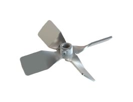 BLADE PITCHED TURBINE W/8 MM BORE 100 MM
