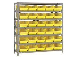 12INX36INX39IN 30 YELLOW BINS 4IN BIN
