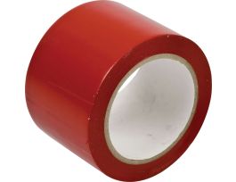 Marking Tape Roll - Abrasion Resistant Vinyl, Solid Color, Red, 3"