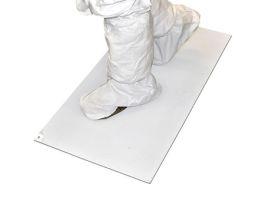 Adhesive Floor Mat with Multi-Layered Clean Films, 24" x 36", White; 4/cs