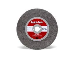 Scotch-Brite™ EXL PRO Unitized Wheel, EX-UW, 8A Coarse, 4 in x 3.5 mm x 1/4 in, 20 ea/Case
