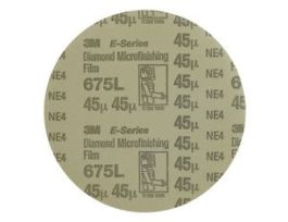 3M™ Diamond Microfinishing Film PSA Disc 675L, 20 Mic 5MIL, Beige, 4 in x NH, Die 400BB