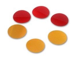 3M™ Diamond Grade™ Reflectors 989-72-3, Red, 3 in dia, 50/Package