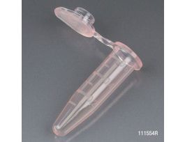 MICROCENTRIFUGE TUBE W/CAP PP RED 0.5 ML