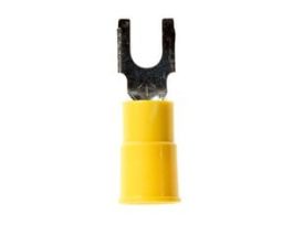3M™ Scotchlok™ Block Fork, Vinyl Insulated Brazed Seam MV10-8FBK, Stud Size 6, suitable for use in a terminal block, 500/Case