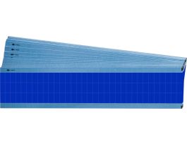 NEMA Wire Marker Perm Adhesive Vinyl 0.5in H x 0.25in W Light Blue PK/25 Crds