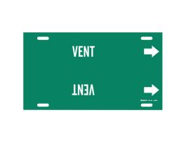 VENT Pipe Marker, 24" W, Fits Pipes 8" Dia. Thru 9.875" Dia.