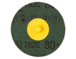 3M™ Roloc™ Fibre Disc 782C, 80+, TR, 4 in, Die R400BB, 25/Carton, 100 ea/Case
