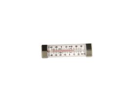 Liquid-In-Glass Refrigerator/Freezer Thermometer; -40 to 27C (-40 to 80F), Steel Case