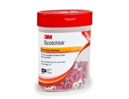 3M™ Scotchlok™ Block Fork Vinyl Insulated, 100/bottle, MV18-8FBX, suitable for use in a terminal block, 500/Case