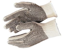 GLOVES 7GAUGE DOTS2 SIDES LARGE DZ 1PR