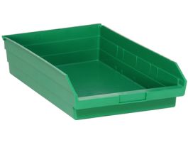 17 7/8INX 11 1/8INX 4IN SHELF BIN GREEN