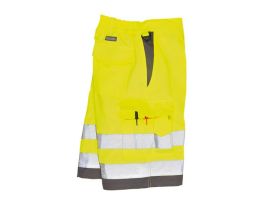 SHORTS HI-VIS PE/COTTON YELLOW/GRAY M