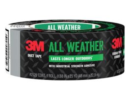 3M™ All Weather Duct Tape 2525, 1.88 in x 25 yd (48 mm x 22.8 m), 12 rls/cs